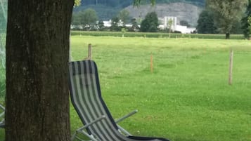 Outdoor wedding area
