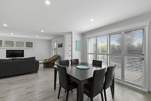 Fridge, microwave, dishwasher