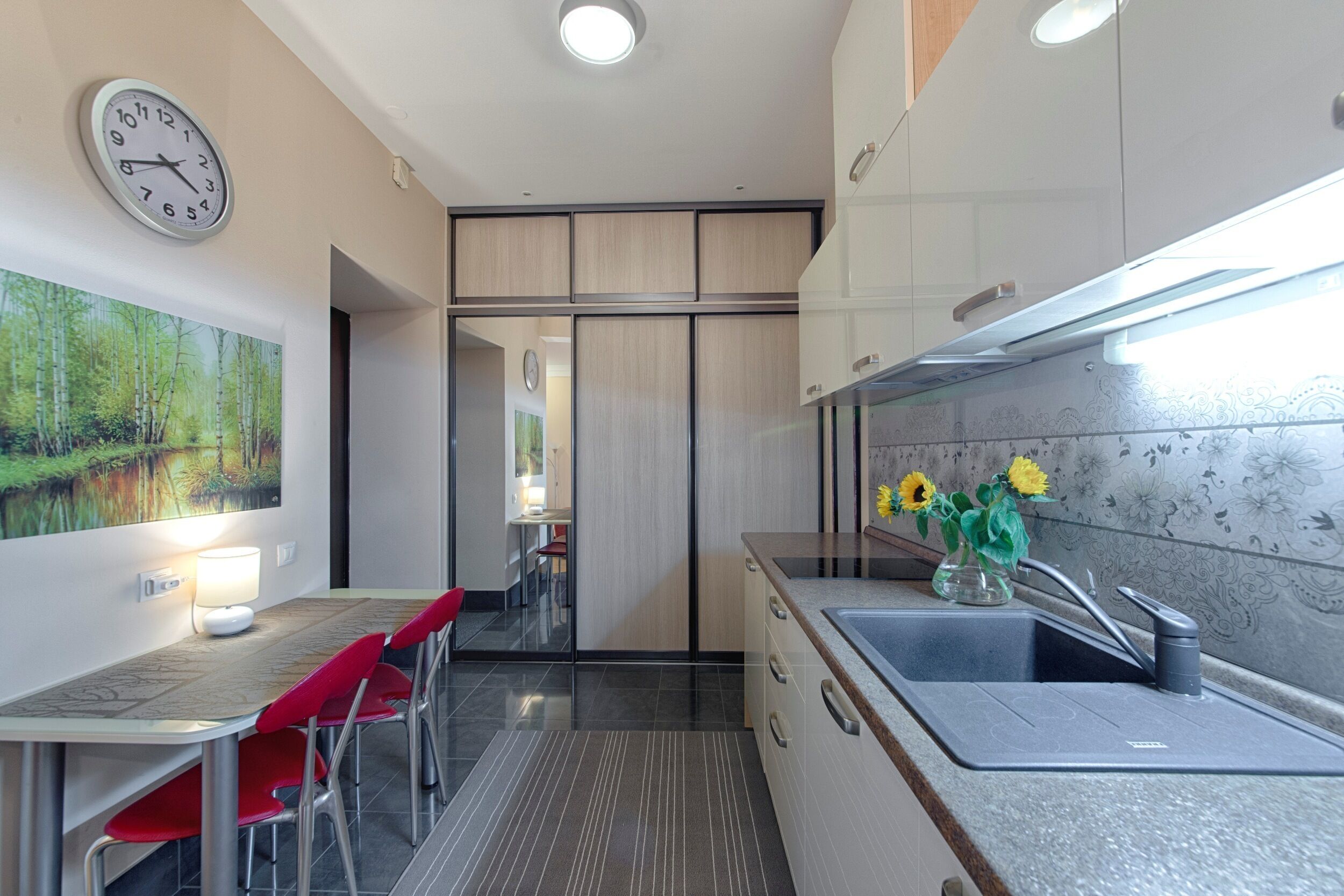 Appartamento Basic, 1 camera da letto | Cucina privata | Frigorifero con congelatore, microonde, forno, piano cottura
