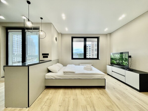 Comfort Apartment | Iron/ironing board, free wired internet, bed sheets - HOME APART Chernogo per. 4 (Minsk)