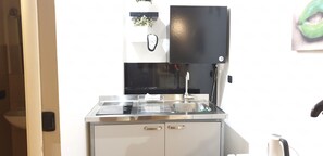 Studio | Cuisine privée | Réfrigérateur, plaque de cuisson