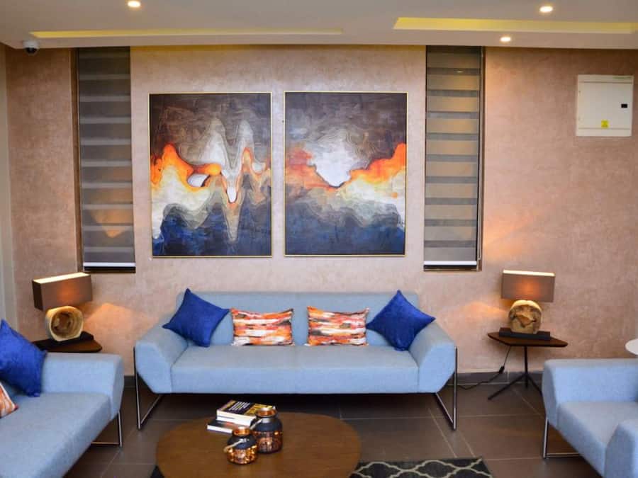 Coin salon dans le hall