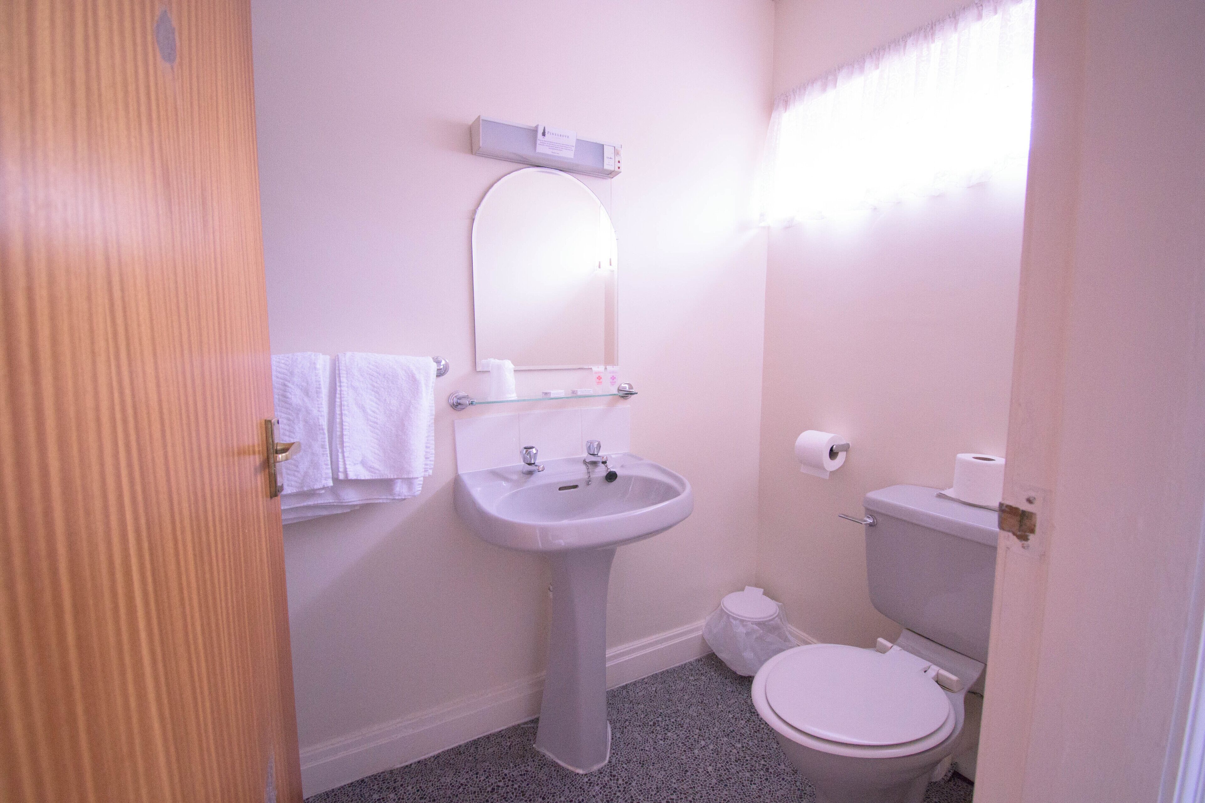 standard family room (sleeps 4) | bathroom | shower, free toiletries, hair dryer, towels