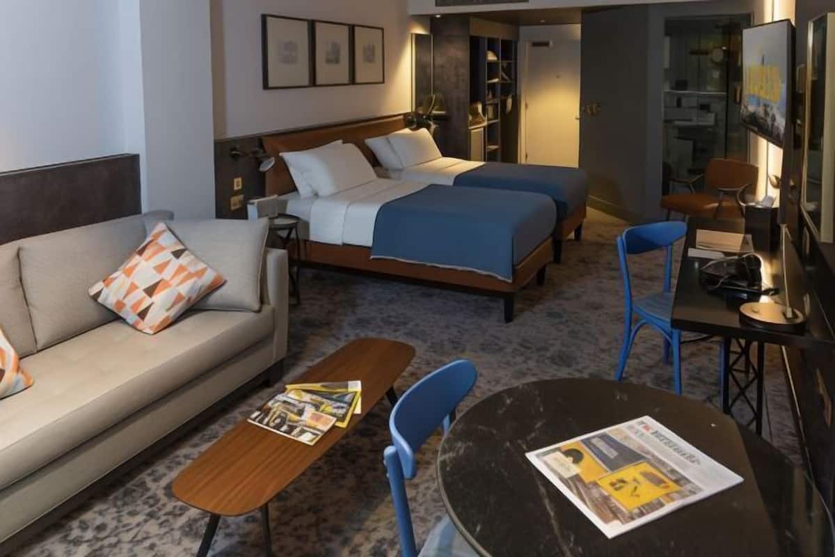 1 slaapkamer, een kluis op de kamer, individueel gedecoreerd