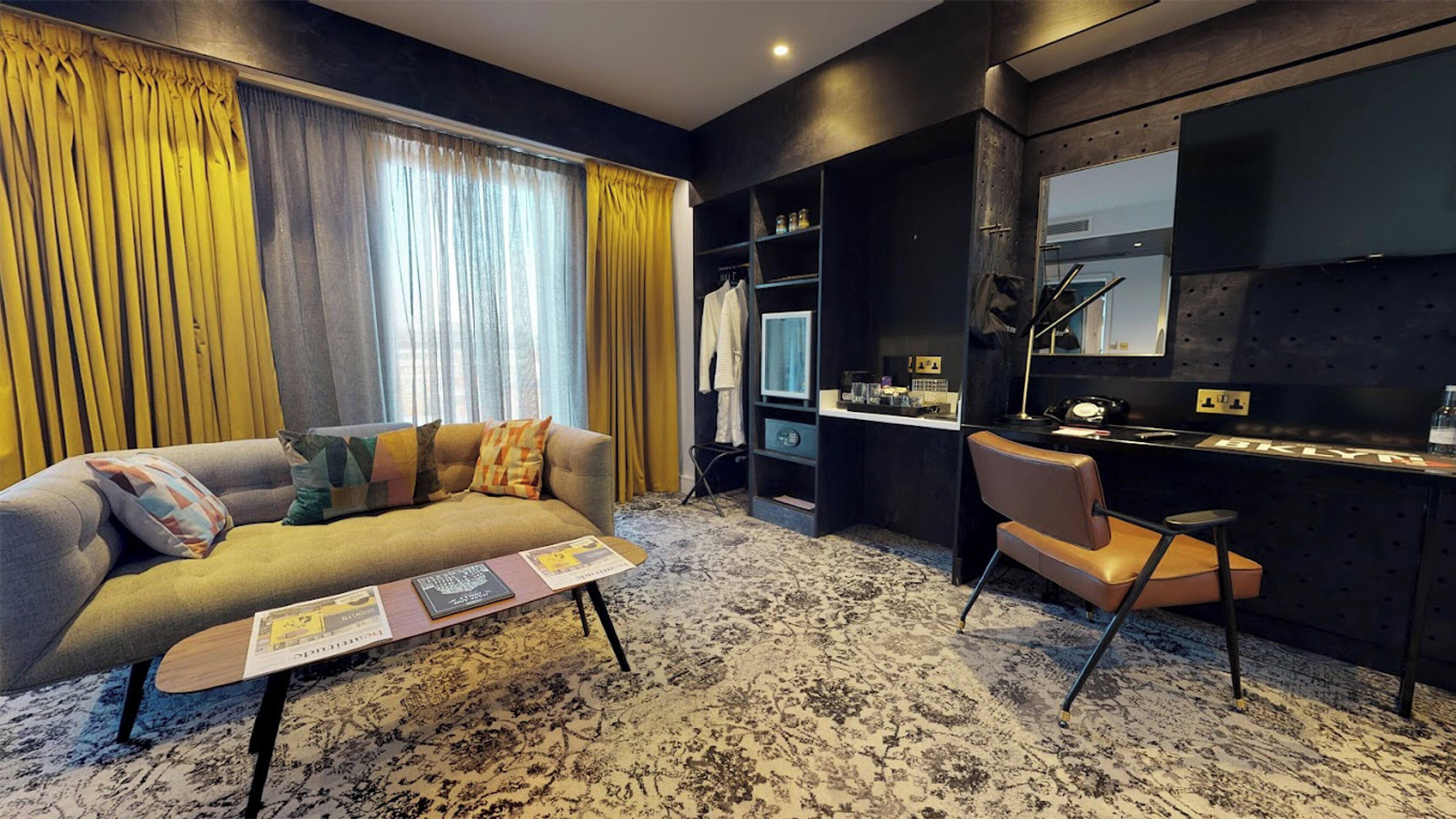 skyline suite | in-room safe, individually decorated, individually furnished, desk