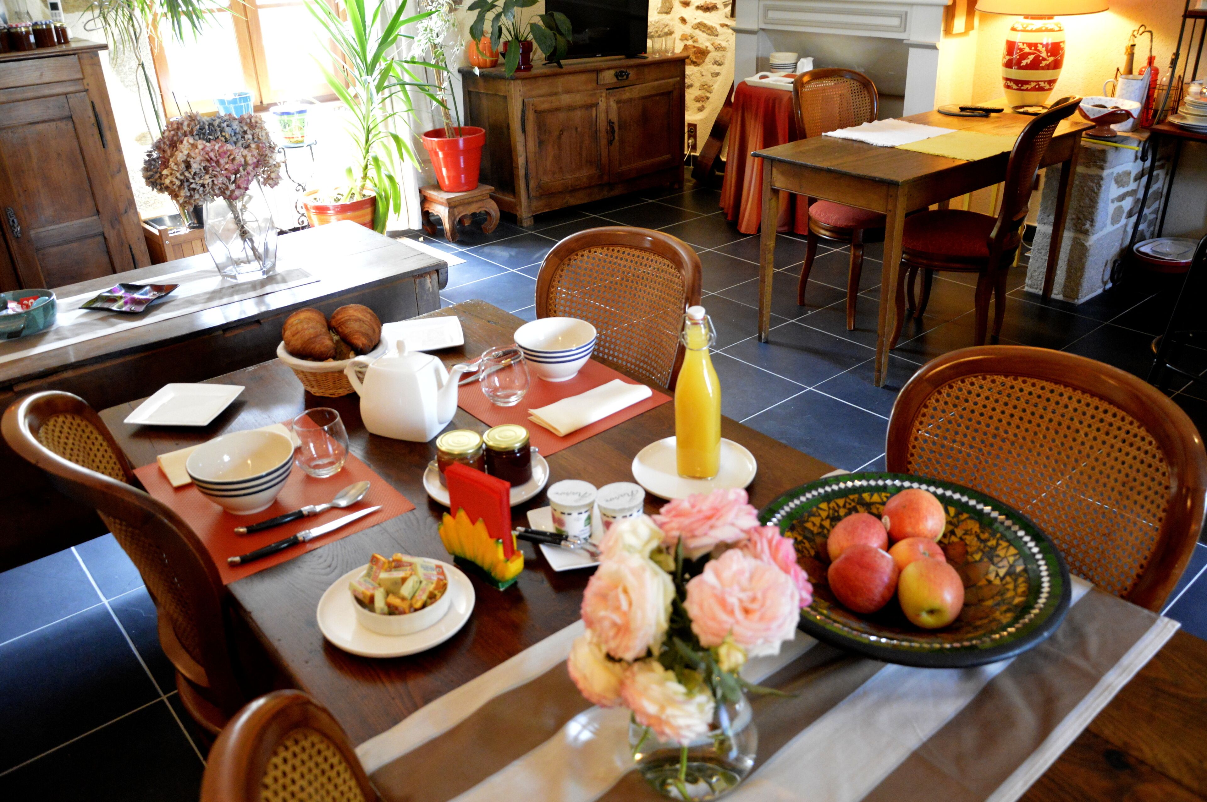 Petit déjeuner continental compris tous les jours