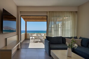 Suite Familiale, vue mer | Coin séjour