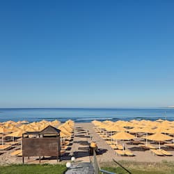 Accommodatie ligt op het strand