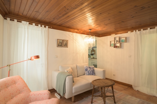 Apartment, 1 Bedroom | Living room | Flat-screen TV