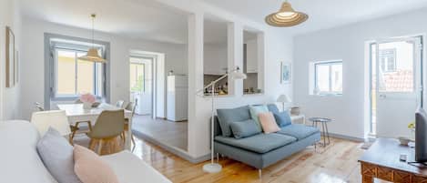 Apartment, 3 Bedrooms | Living area | Flat-screen TV