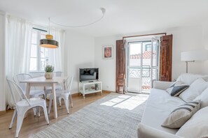 Apartment, 1 Bedroom | Living area | Flat-screen TV - Light Filled Typical Apartment at Alfama, By TimeCooler (Lisbon)