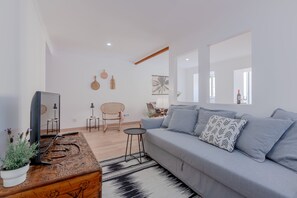 Apartment, 3 Bedrooms | Living area | Flat-screen TV - Bright & Spacious W/ Orange Tree Patio Apartment by TimeCooler (Lisbon)