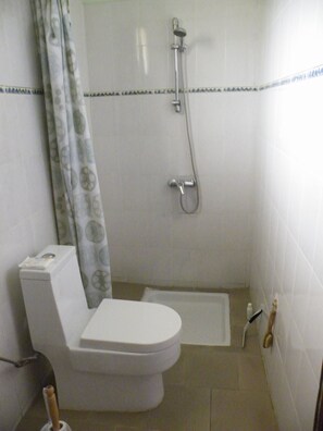 House | Bathroom | Shower, hair dryer, towels - Kounakito - Meaning 'welcome' (Oussouye)