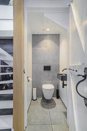 Shower, hair dryer, towels, toilet paper - Luxurious apartment in “The Stables” of our Farmers Inn near Amsterdam (Ilpendam)