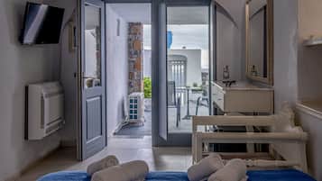 Superior driepersoonskamer (Caldera View) | Woonkamer