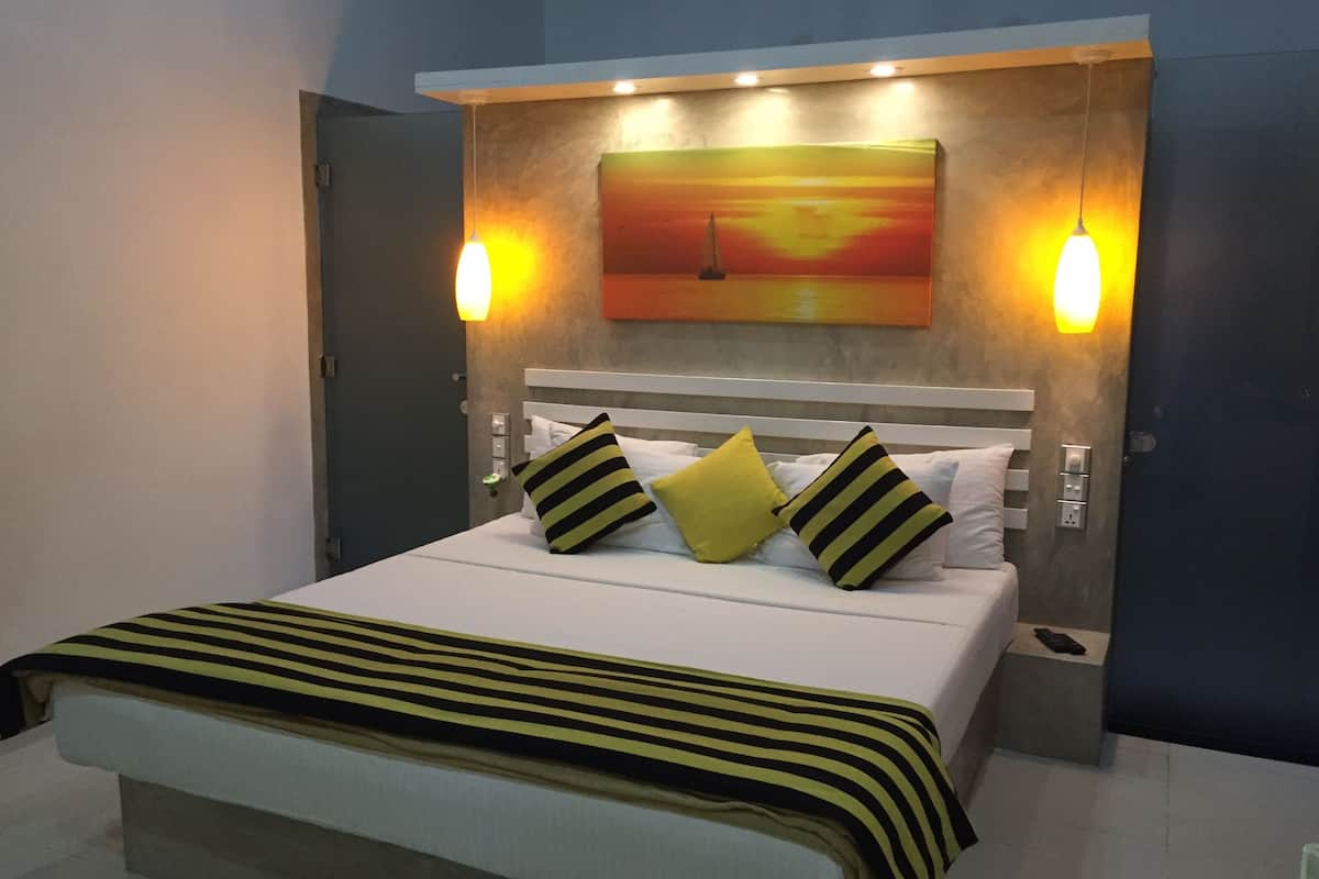 Camera Deluxe, vista giardino | Biancheria in cotone egiziano, biancheria da letto di alta qualità