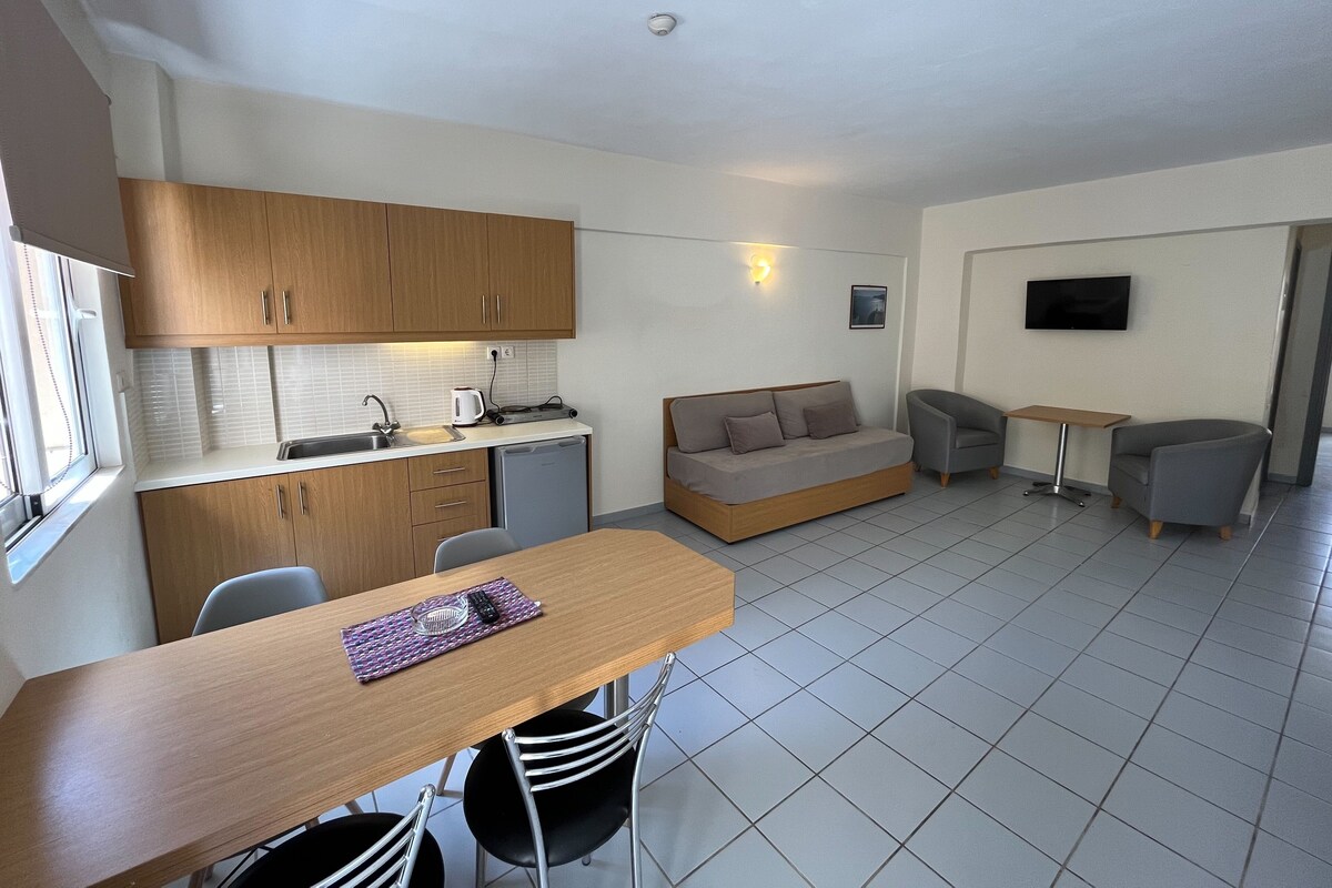 Apartment (4 Adults) | Private kitchen | Fridge, stovetop, electric kettle, toaster
