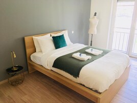 2 habitaciones y sábanas de algodón egipcio 