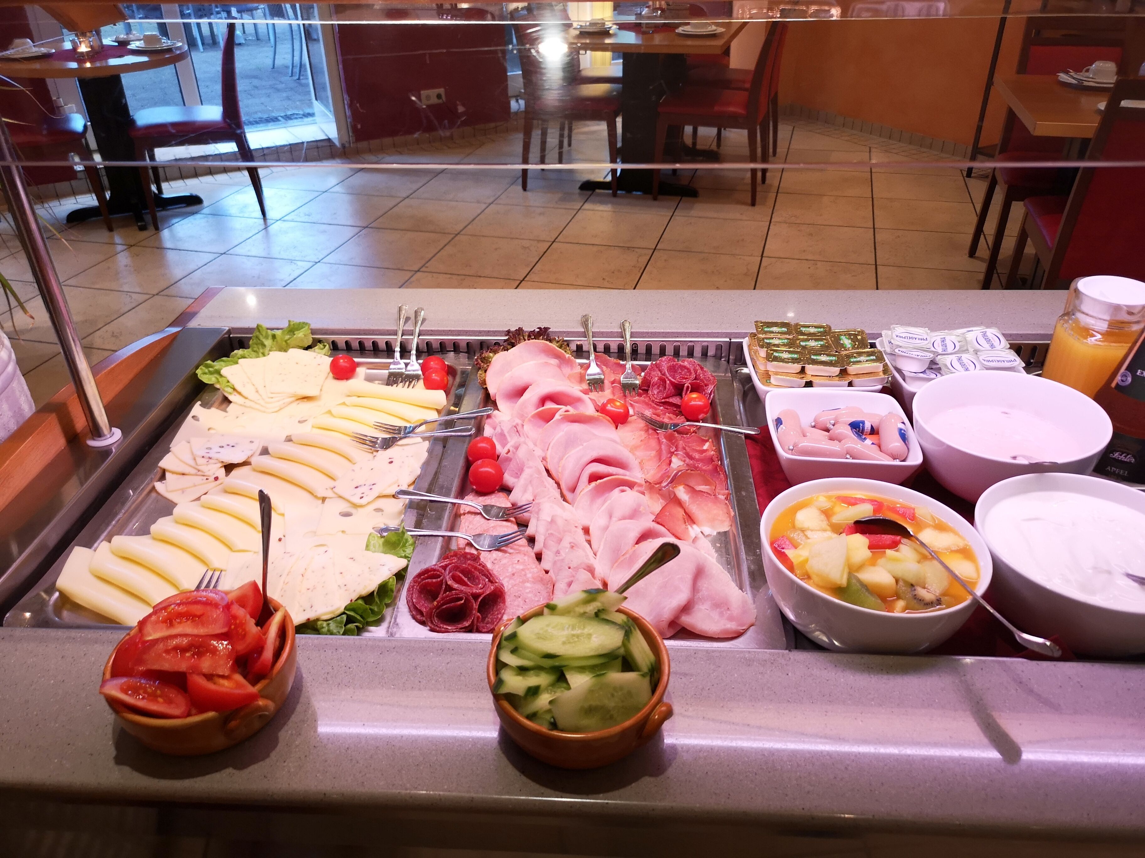 daily buffet breakfast (eur 10.00 per person)