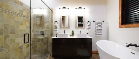 Bathtub, hair dryer