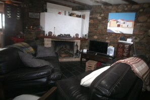 Flat-screen TV, fireplace, books - Rio 1 House in Janeiro de Baixo (Janeiro de Baixo)