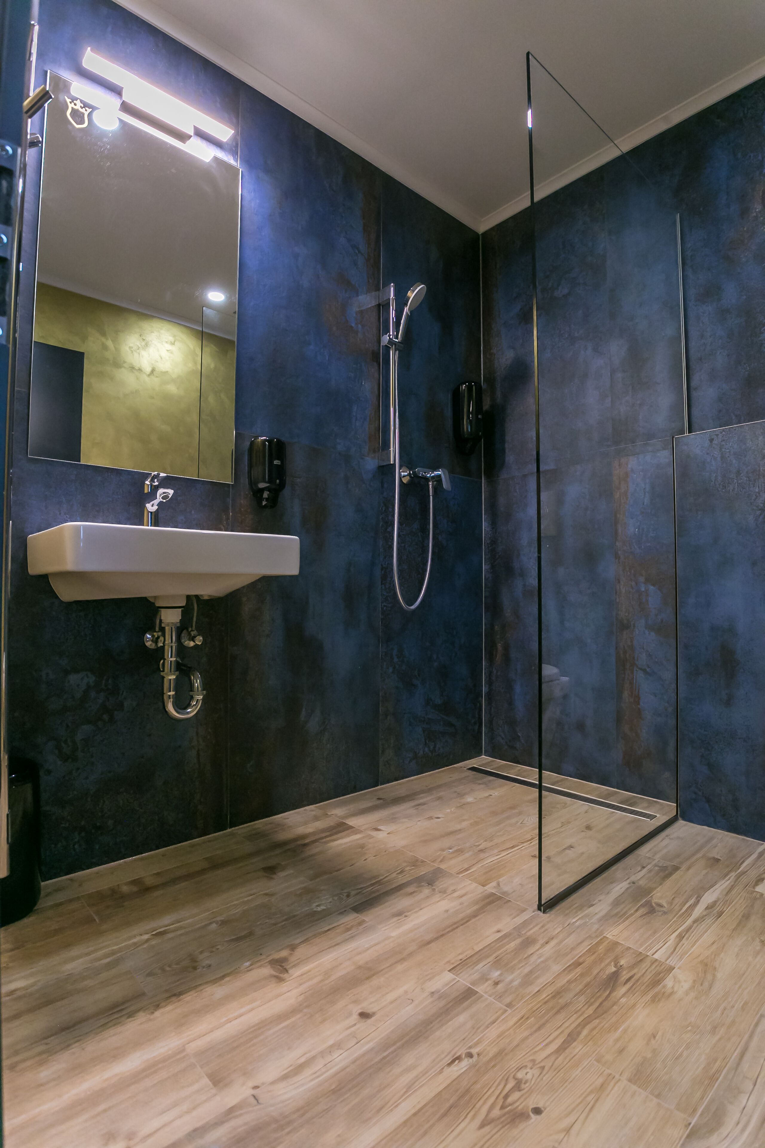Deluxe Studio | Bathroom | Shower, free toiletries, hair dryer, towels