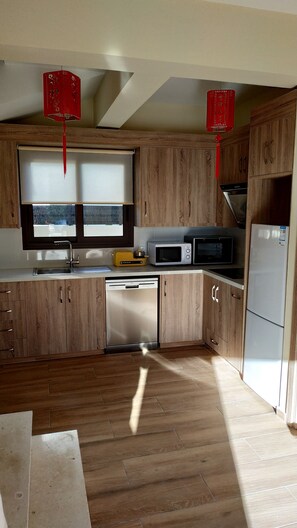 Villa, 4 Bedrooms | Private kitchen | Full-sized fridge, microwave, oven, stovetop - Afrodite Luxury Villa Complex 4 bedroom (Pyla)