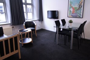 Apartment, 1 Bedroom, Kitchen | Hypo-allergenic bedding, blackout curtains, iron/ironing board - Hotel Aarhus City Apartments (Aarhus)