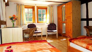 Blackout drapes, rollaway beds, bed sheets