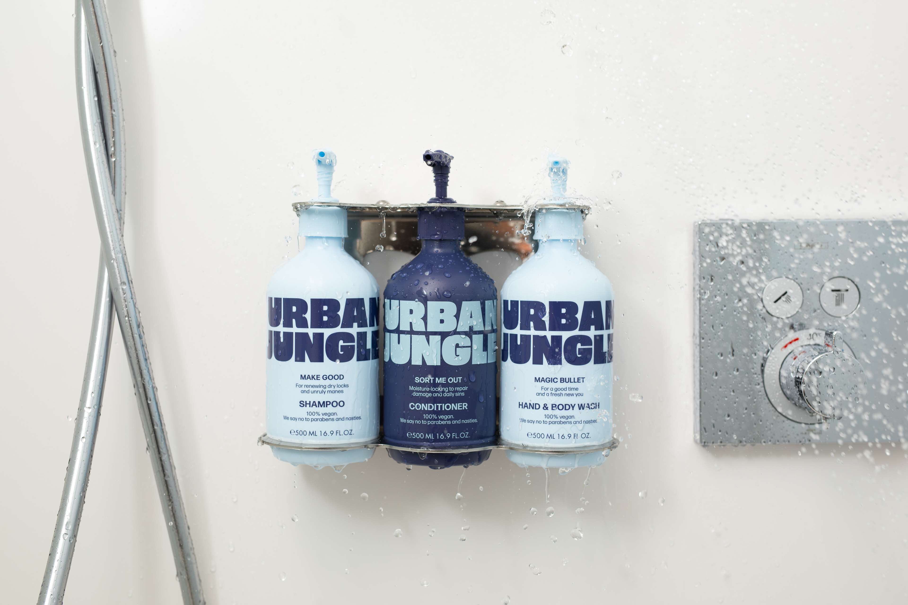 shower, rainfall showerhead, free toiletries, hair dryer