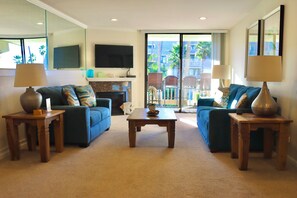 Smart-TV, Kamin, DVD-Player, Tischtennisplatte