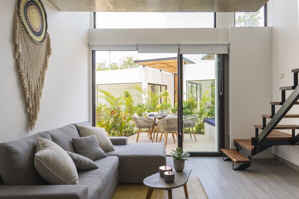 Apartment (Loft Neem) | Living area | Smart TV, Netflix, streaming services - Neem Tulum (Tulum)