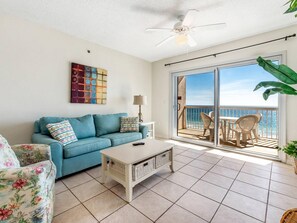 Condo, 1 Bedroom, Beach View | Living room