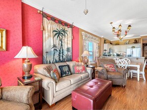 Condo, 3 Bedrooms, Beach View | Living room - Island Royale by Bender Vacation Rentals (Gulf Shores)