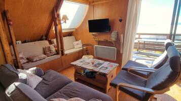 Télévision, cheminée