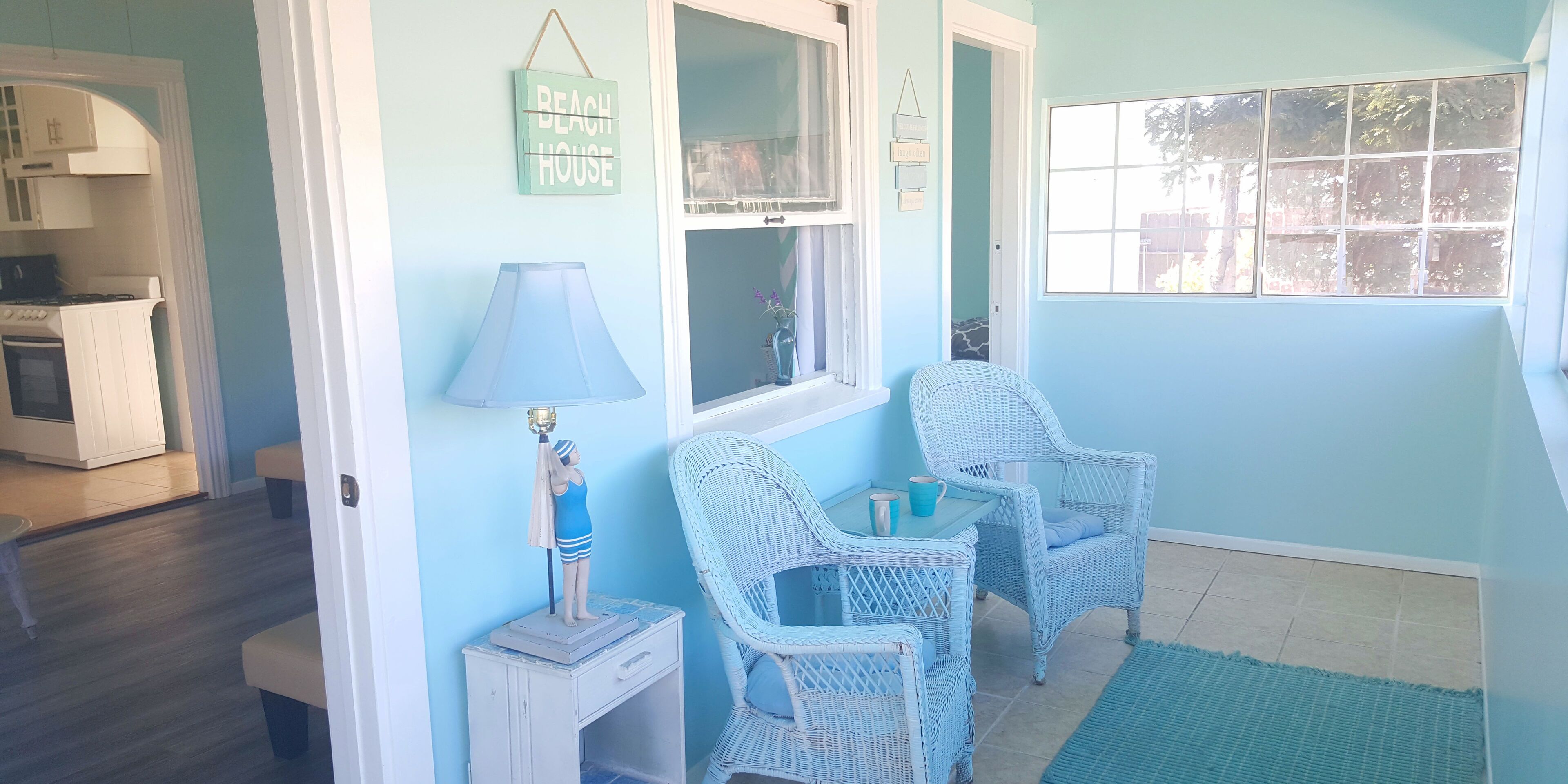 5 MINUTE Walk to Beach! 3 br 2 bath Gorgeous restored 1935 home!