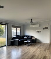 Holiday Home, Pets Not Allowed | Living area | Flat-screen TV, DVD player