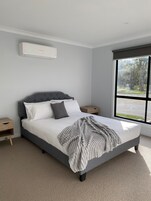 Holiday Home, Pets Not Allowed | Blackout drapes, free WiFi, bed sheets