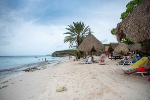 Sun loungers, beach towels