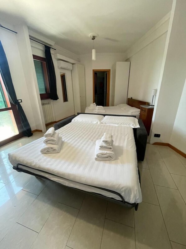1 bedroom, iron/ironing board, travel crib, free WiFi