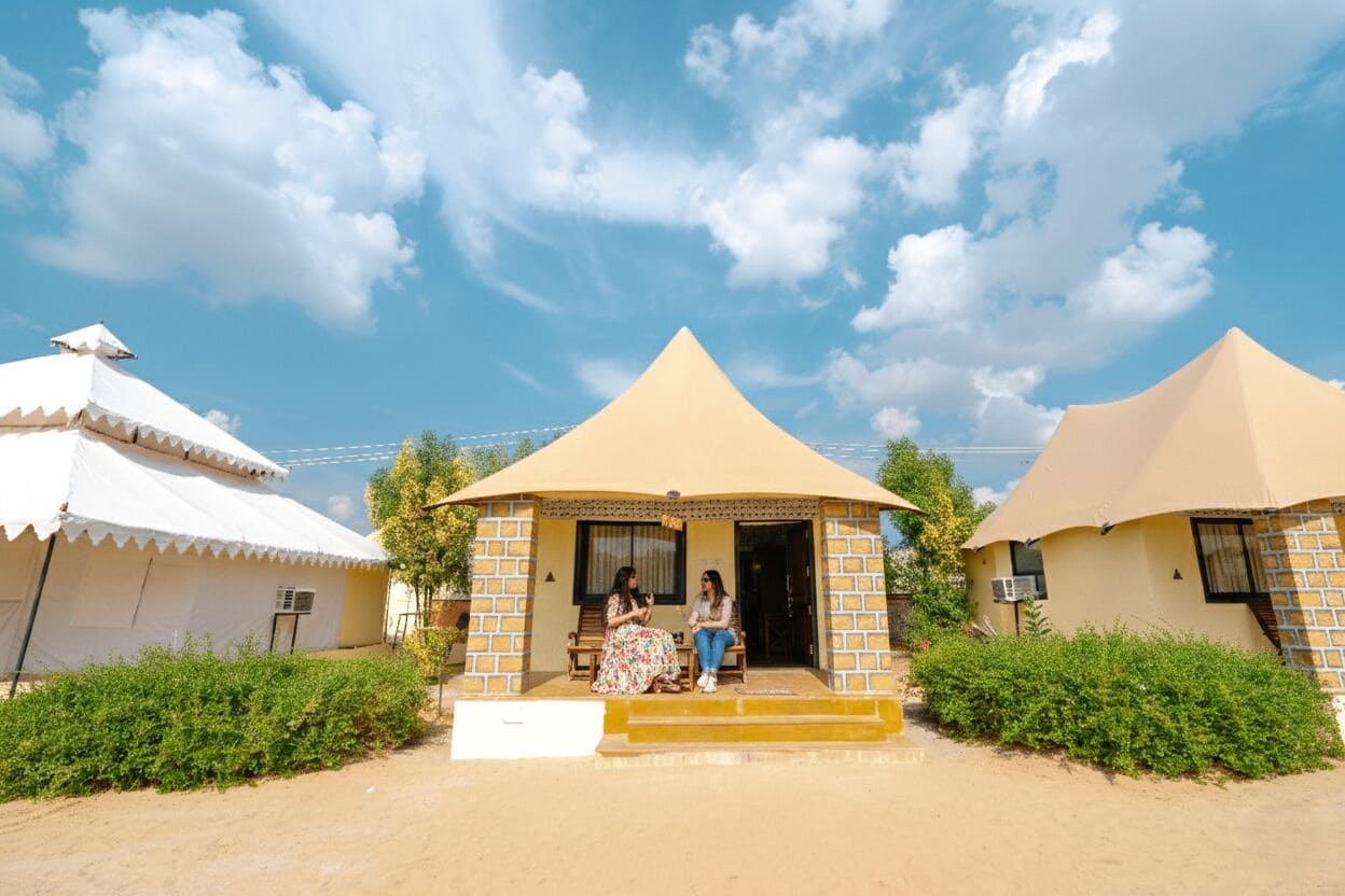 Jaisalmeri Suite Tent | Egyptian cotton sheets, premium bedding, down comforters, pillowtop beds
