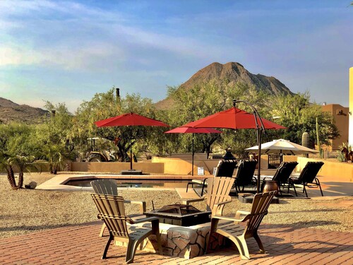 A Boutique Desert Stay with a Pool and a Donkey twist.