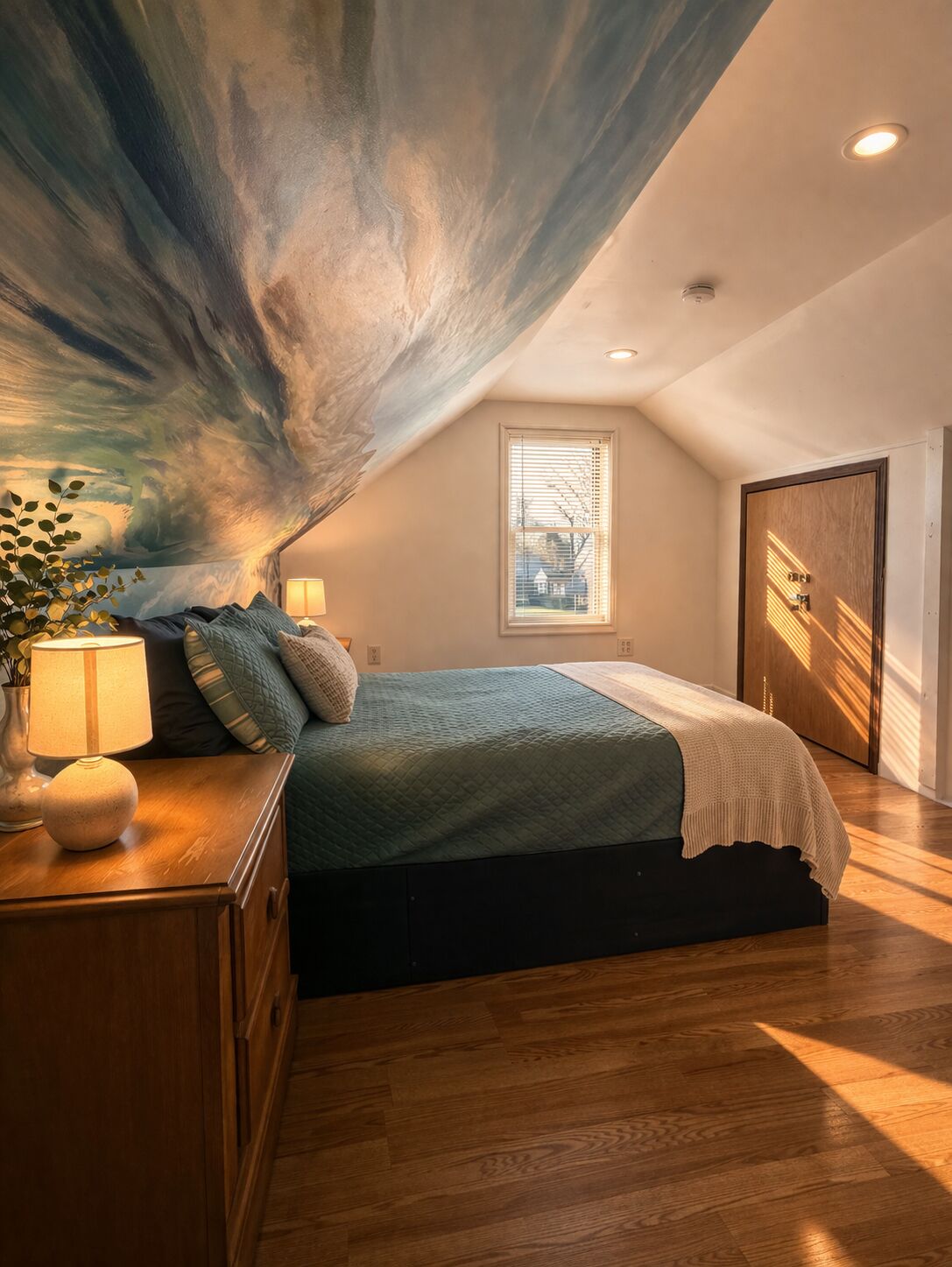 2 habitaciones, escritorio, tabla de planchar con plancha y wifi gratis 