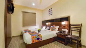 Free WiFi, bed sheets - FabHotel Eco Stay (Indore)