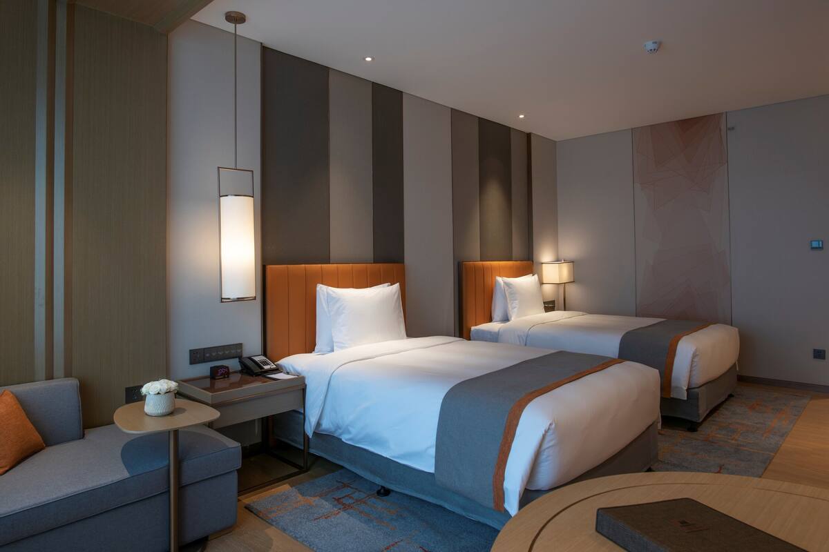 In-room safe, desk, blackout curtains, iron/ironing board