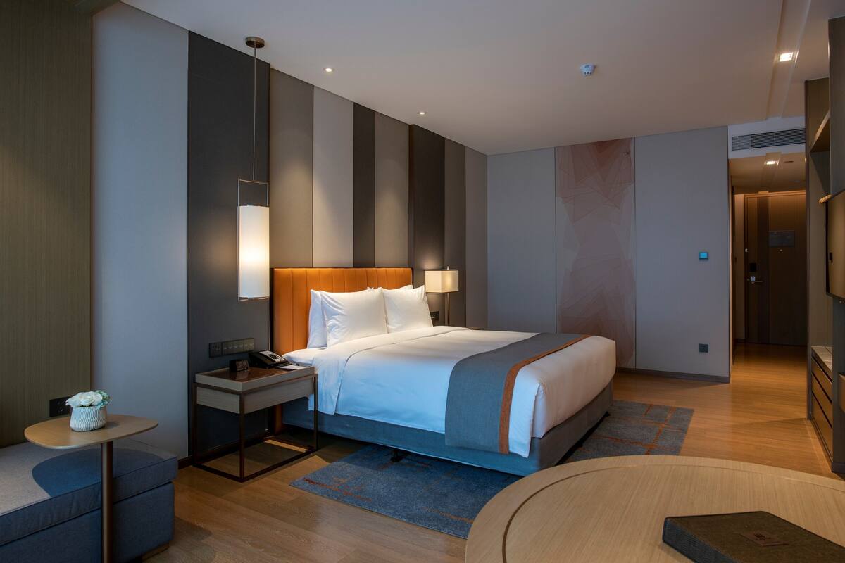 In-room safe, desk, blackout curtains, iron/ironing board