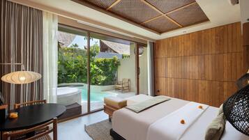 Grand-Villa, 1 Schlafzimmer, eigener Pool (with Lagoon Access) | 1 Schlafzimmer, Minibar, Zimmersafe, Verdunkelungsvorhänge
