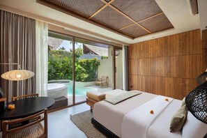 Villa majestueuse, 1 chambre, piscine privée (with Lagoon Access) | 1 chambre, minibar, coffre-fort, rideaux d’obscurcissement