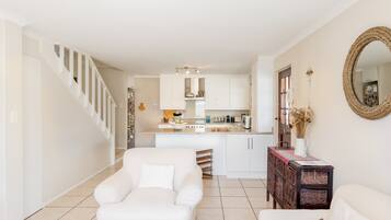 32-inch flat-screen TV with satellite channels, LCD TV