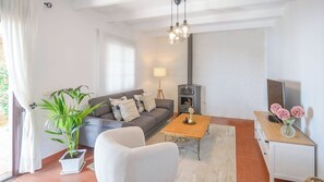 TV, fireplace, video games